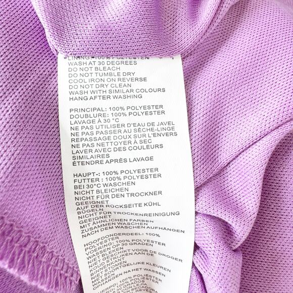 NWT Nasty Gal Plus Size Lilac Floral Lace Up Skater Dress 16 - Picture 6 of 6